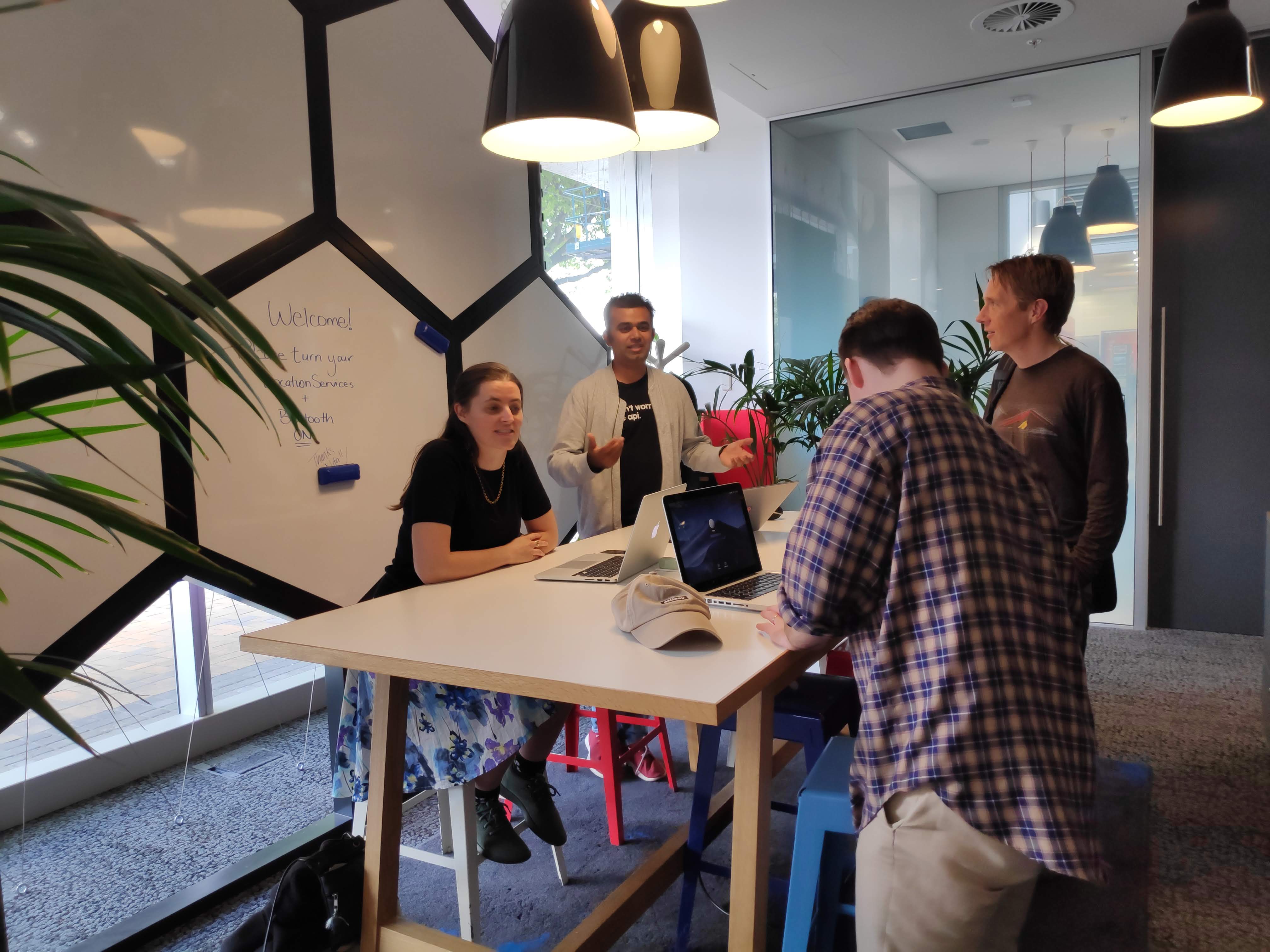 Orchid team discussing a project